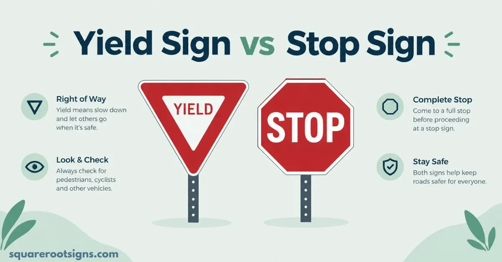 Yield Sign vs Stop Sign
