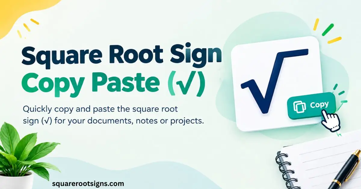Square Root Sign Copy Paste